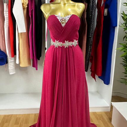 Vestido de gala com Strauss