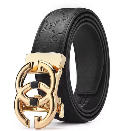 GG premium leather belt with buckle.