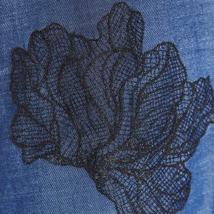 ZARA - Zara set consisting of a kimono shirt and loose-fitting pants with floral details.