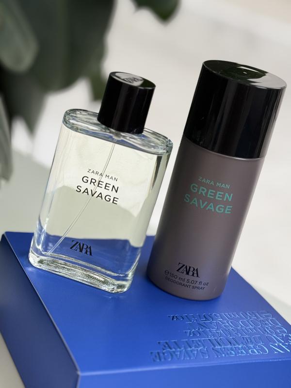 𝐙𝐀𝐑𝐀 - Green Savage Perfume - Four Men