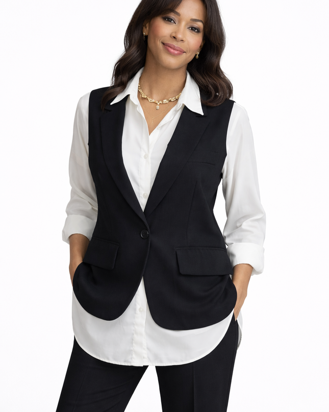 Two-piece executive outfit - Vest and trousers - Made in Italy