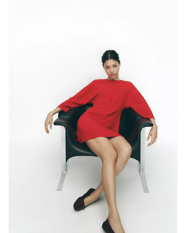 𝐙𝐀𝐑𝐀 - Vestido mini crepe