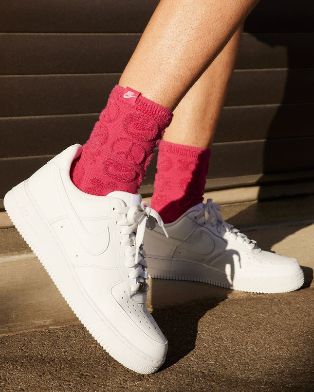 Nike Ténis Air Force 1 Brancos - Cabedal
