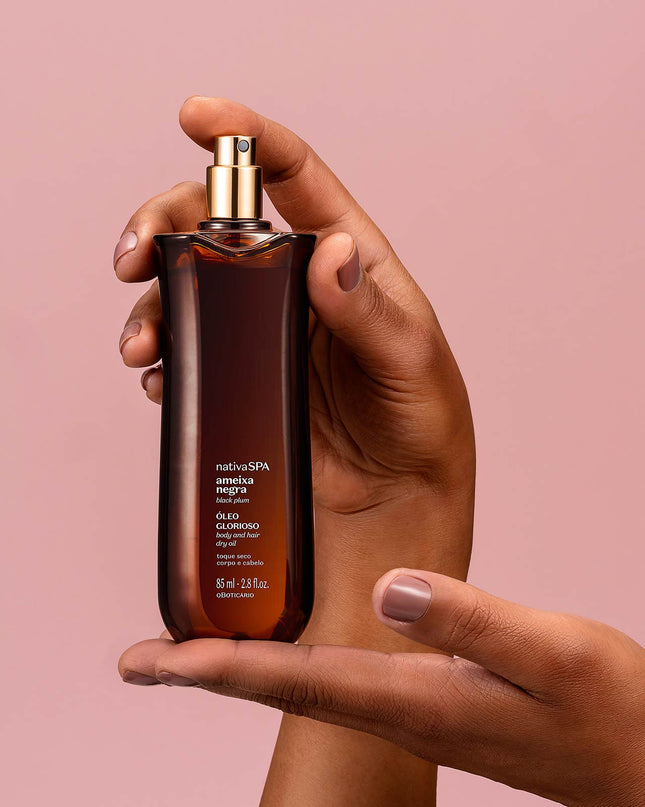 Óleo Glorioso para Corpo e Cabelo Nativa SPA Ameixa Negra, 85ml