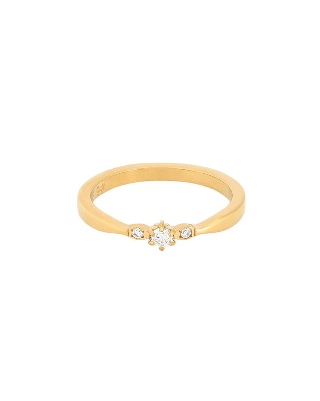 Anel para noivado Delicate e Glamour com Zircônias Brilhantes