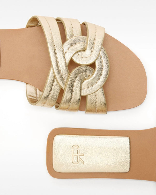 Parfois flat sandals with crossed straps