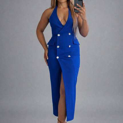 𝐙𝐀𝐑𝐀 -  Vestido Midi Tubo Cruzado