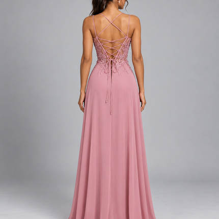 Vestido Romy - com rachas longa
