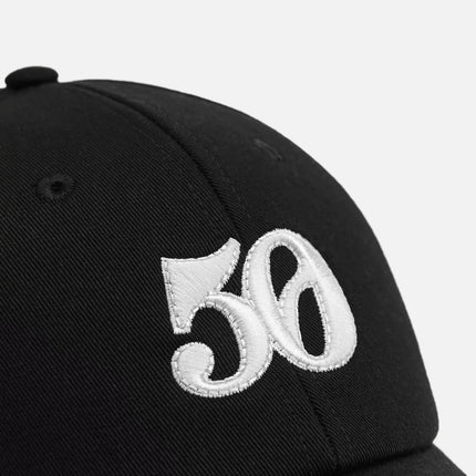 𝐙𝐀𝐑𝐀 - Boné Bordado 50th Anniversary - 100% Algodão Preto - Edição Coleção