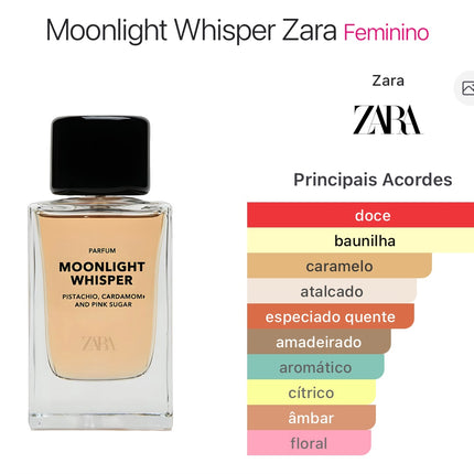 𝐙𝐀𝐑𝐀 - Perfume Moonlight Whisper