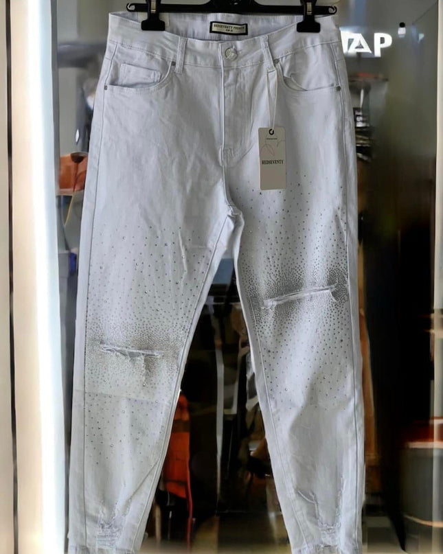 Plus Size Glossy Jeans