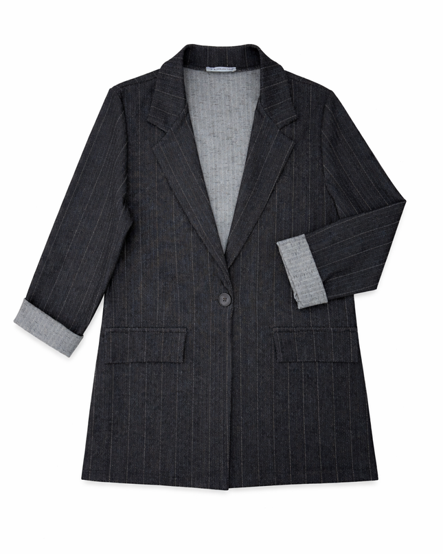 FATO Elegante 2 PEÇAS Blazer com Cinto + Calças Palazzo