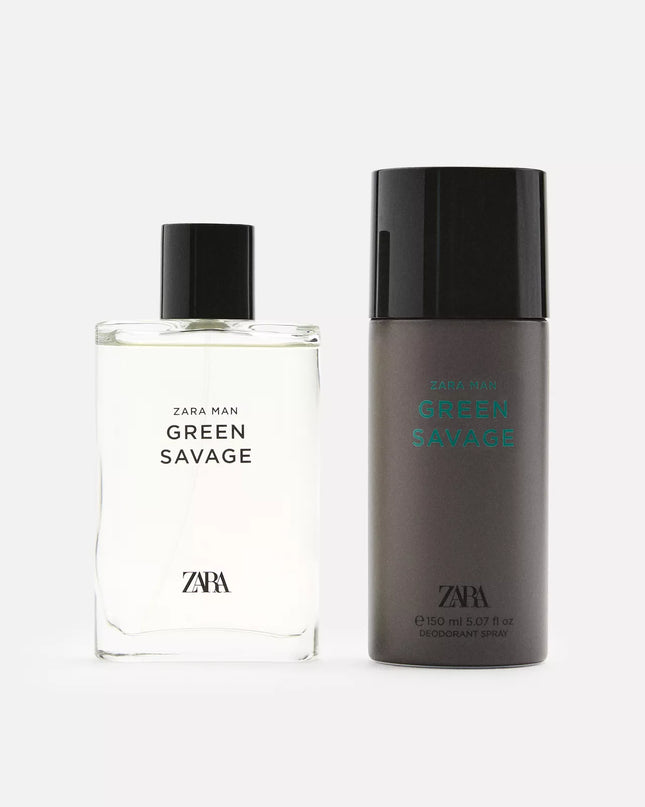 𝐙𝐀𝐑𝐀 - Green Savage Perfume - Four Men