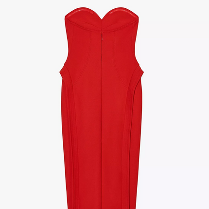 Zara - Midi Dress with Sweetheart Neckline