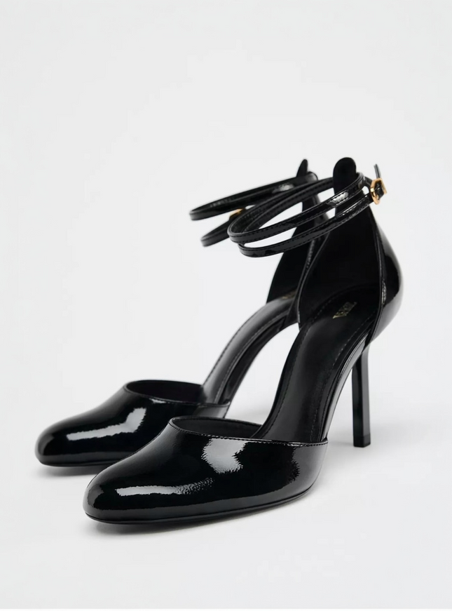ZARA - black patent leather high heels