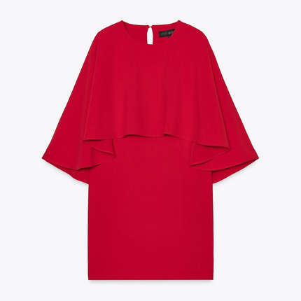 ZARA - SHORT DRESS WITH CAPE ZW COLLECTION