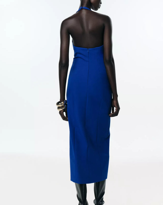 𝐙𝐀𝐑𝐀 - CROSSED TUBE MIDI DRESS