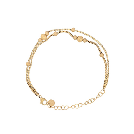 GB steel bracelet with beads