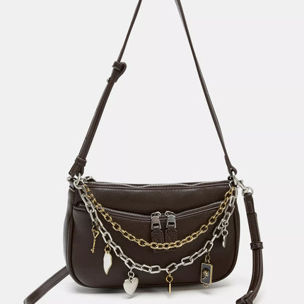 𝐙𝐀𝐑𝐀 - Bolsa mini com detalhe charme