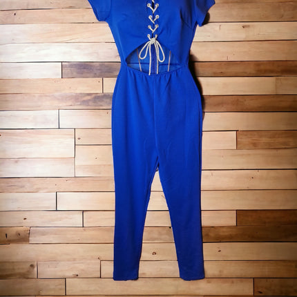 Macacão Azul Royal com Cordão