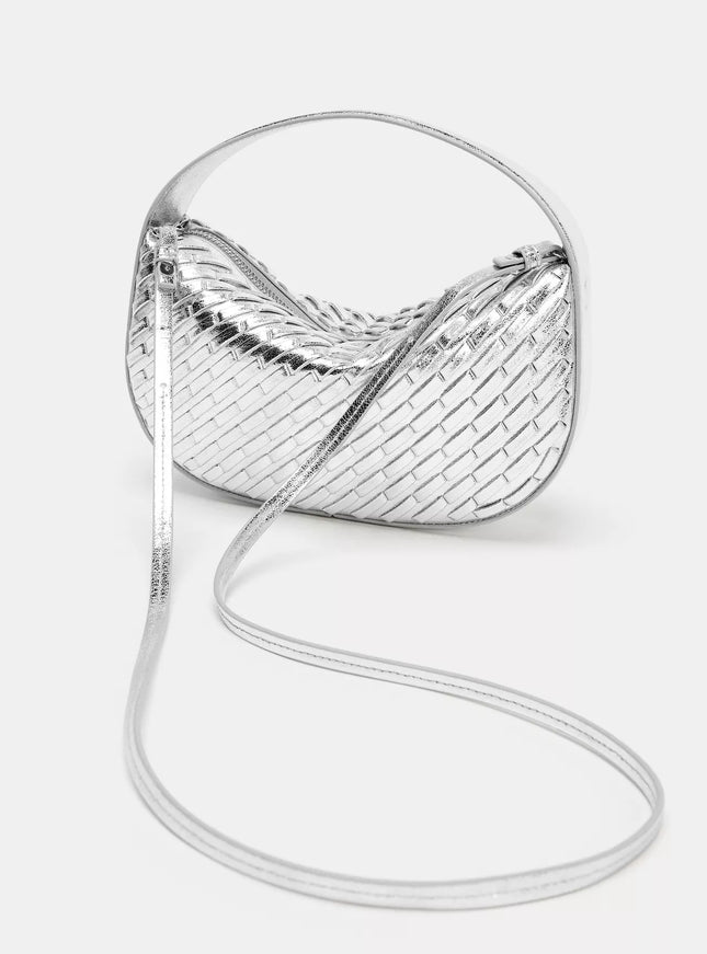 ZARA - Handbag with braided embellishment