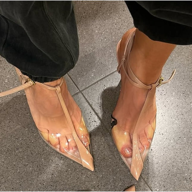 𝐙𝐀𝐑𝐀 - Miles vinyl heels - Beige color