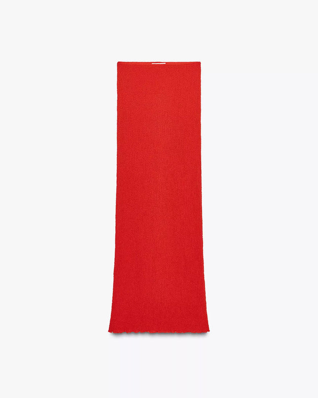 ZARA - Multi-position top and textured maxi skirt set
