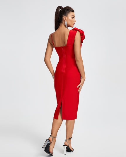 Vestido Midi Bandage com estampa floral