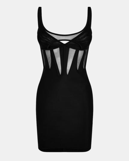 Vestido curto justo, elegante e sexy