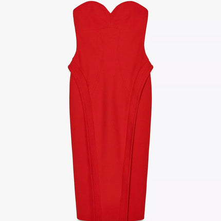 Zara - Midi Dress with Sweetheart Neckline