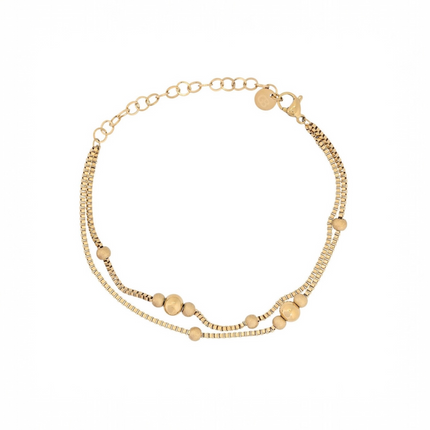 GB steel bracelet with beads