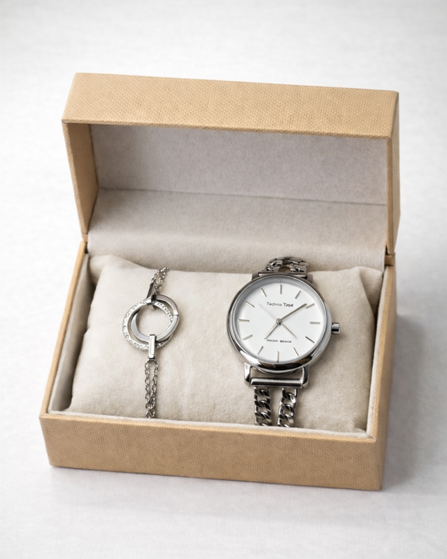 Watch and bracelet set.