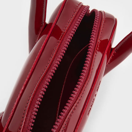 Bolsa de boliche de couro com alça longa