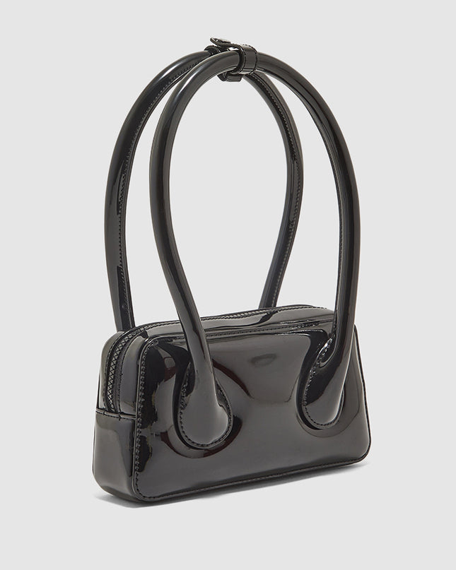Bolsa de boliche de couro com alça longa